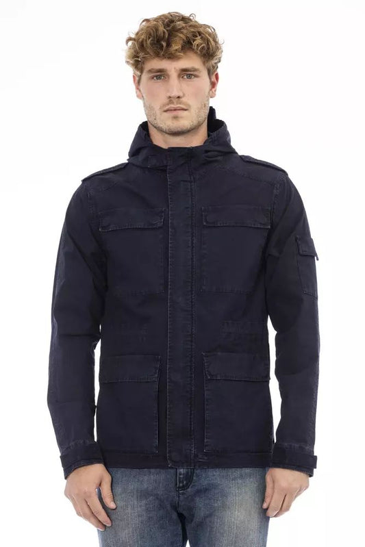 Distretto12 Blaue Baumwolljacke