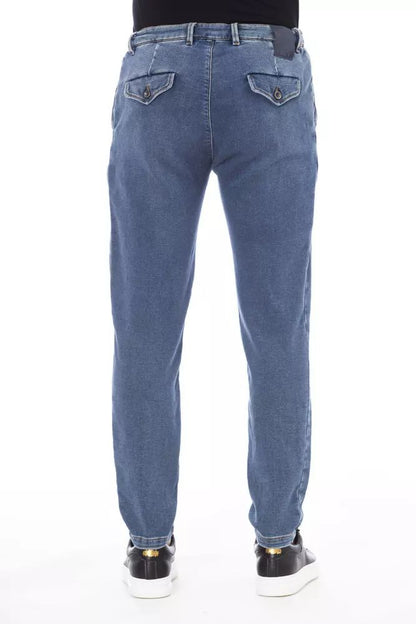 Distretto12 Elevated Blue Denim with Edgy Detailing