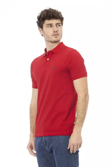 Baldinini Trend Poloshirt aus roter Baumwolle