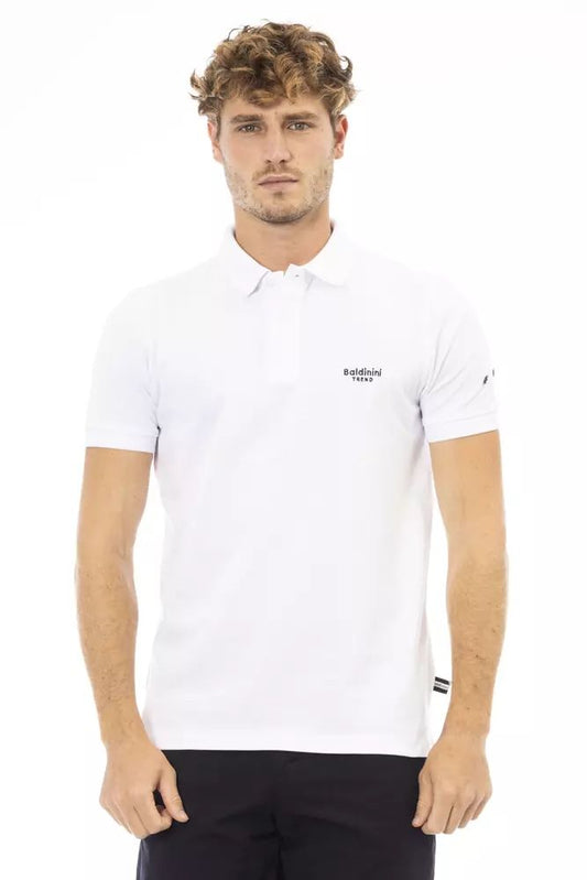 Baldinini Trend schwarzes Baumwoll-Poloshirt