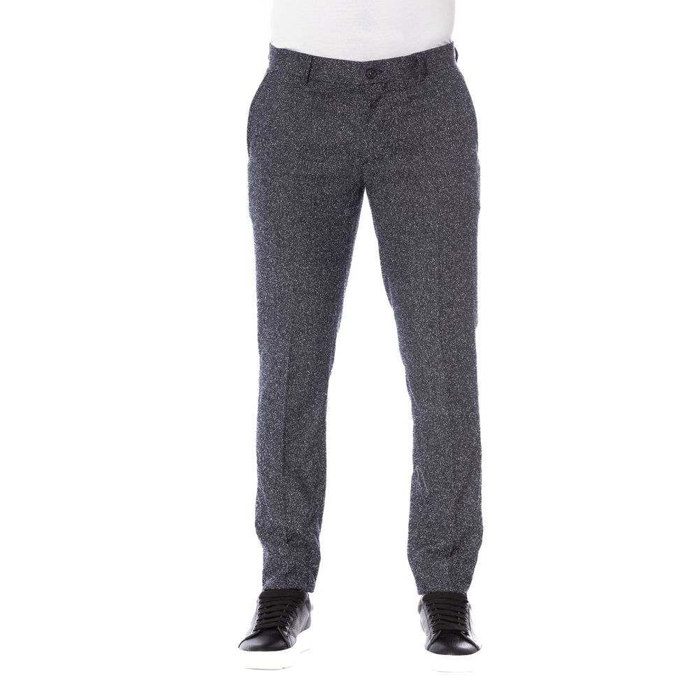 Trussardi Sleek Black Designer Trousers