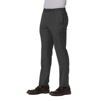 Trussardi Elegant Gray Trousers with Tailored Finish