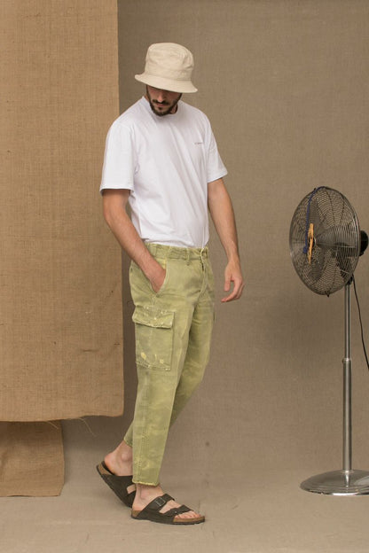 Don The Fuller Jeans und Hose aus grüner Baumwolle