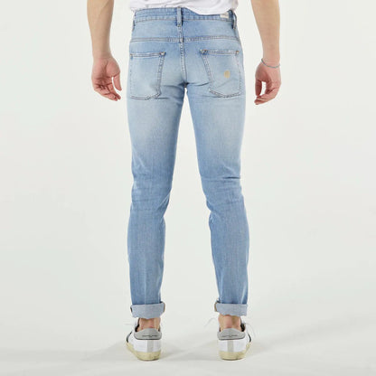 Don The Fuller Hellblaue Baumwolljeans und -hose