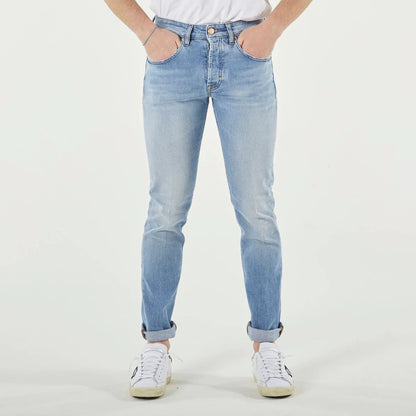 Don The Fuller Hellblaue Baumwolljeans und -hose