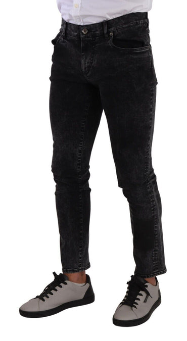 Dolce &amp; Gabbana – Schwarze Skinny-Denim-Jeans aus Baumwollstretch