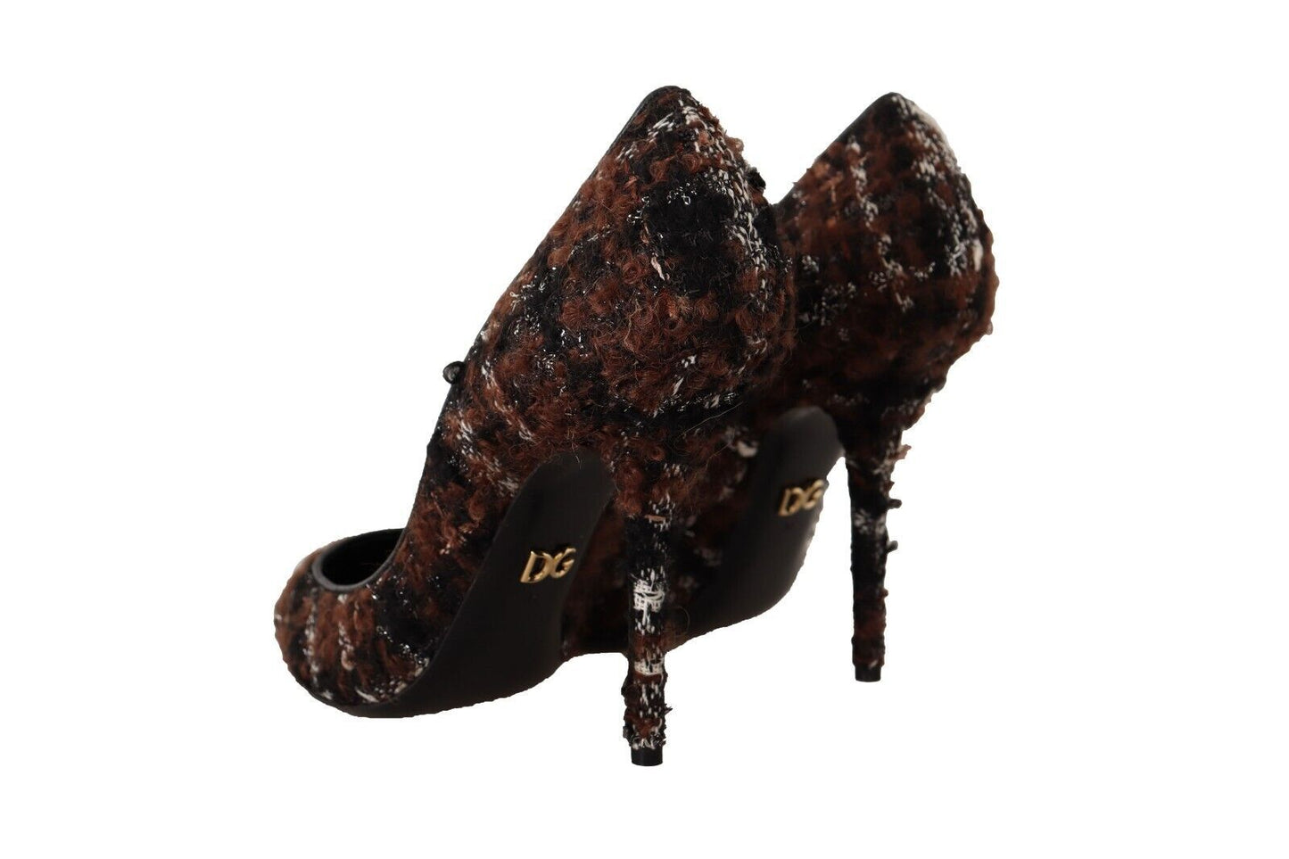 Dolce &amp; Gabbana Mehrfarbige, spitze Stiletto-Pumps aus Tweed