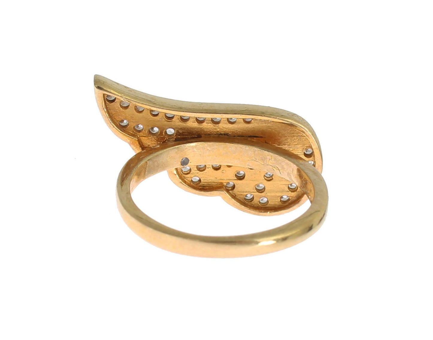 Nialaya Damen-Ring aus klarem CZ-Gold und 925er-Silber