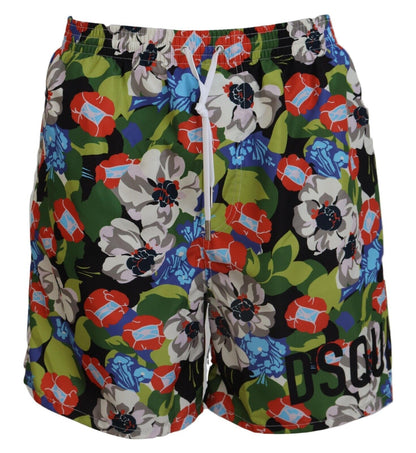 Dsquared² Over Floral Print Herren Beachwear Badeshorts