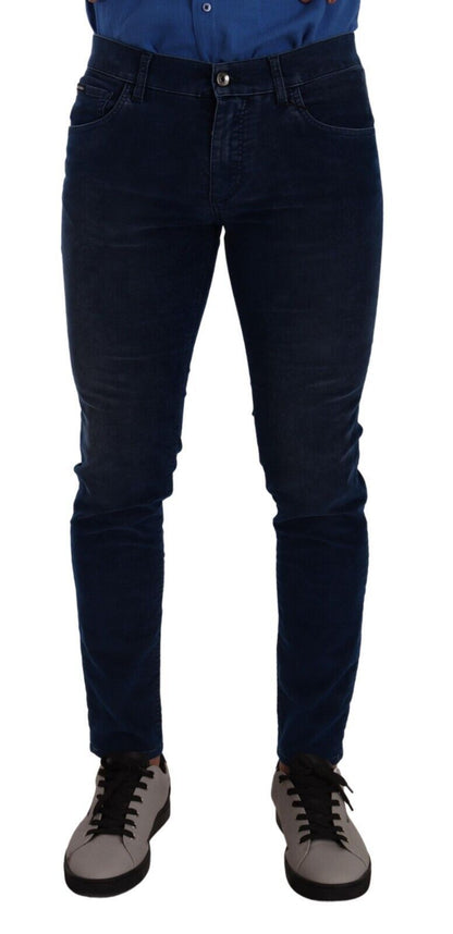 Dolce & Gabbana Sleek Dark Blue Slim Fit Jeans