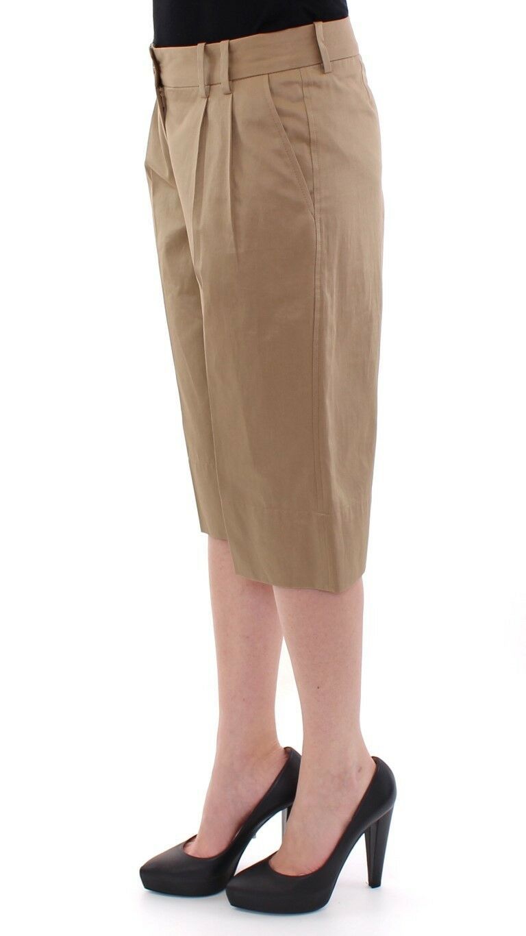 Dolce &amp; Gabbana Beige Shorts aus massiver Baumwolle