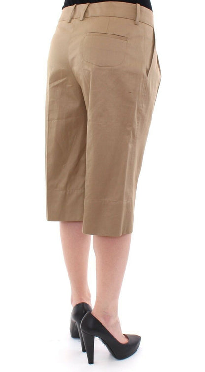 Dolce &amp; Gabbana Beige Shorts aus massiver Baumwolle