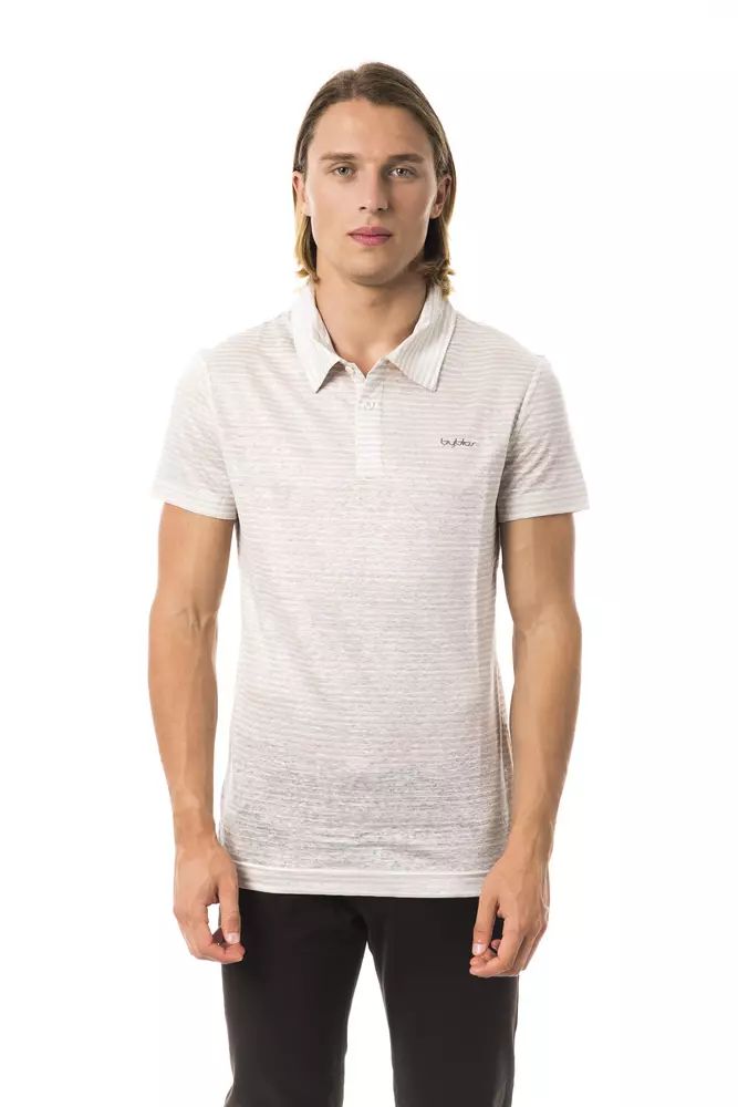 BYBLOS Beiges Leinen-Poloshirt