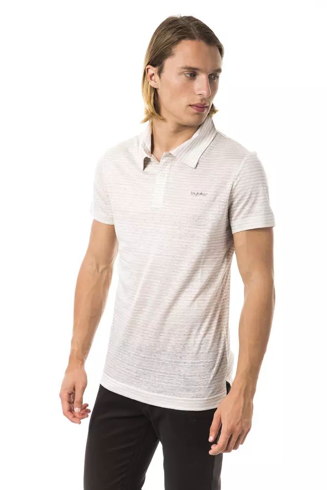 BYBLOS Beiges Leinen-Poloshirt