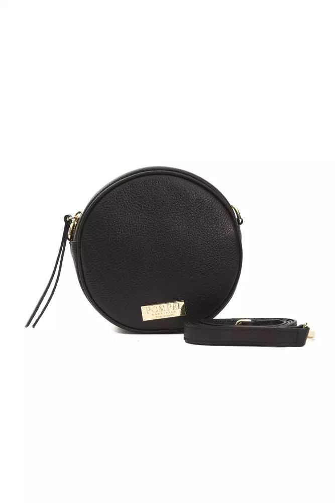 Pompei Donatella Small Oval Leather Crossbody Elegance