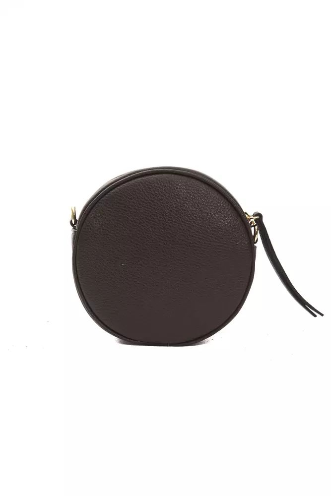 Pompei Donatella Elegant Small Oval Leather Crossbody