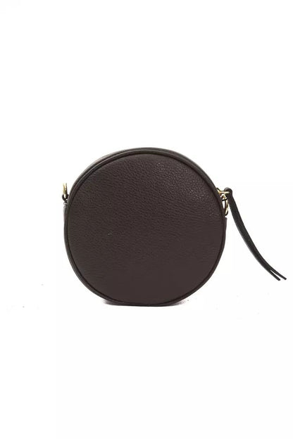 Pompei Donatella Elegant Small Oval Leather Crossbody