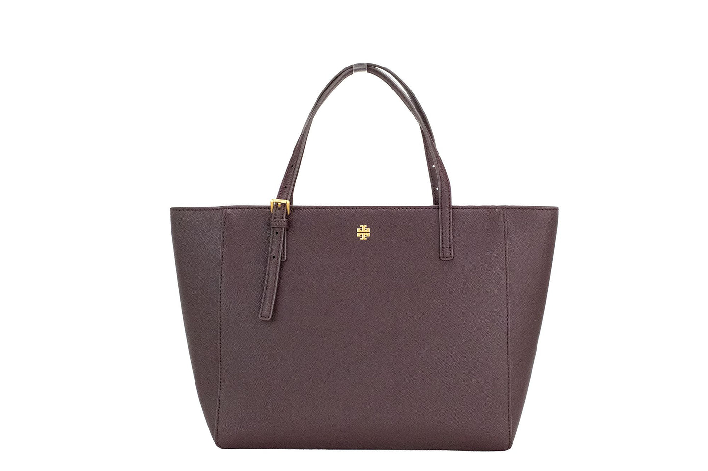 Tory Burch Emerson Kleine Tote-Handtasche aus Tempranillo-Saffiano-Leder